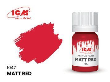 Акриловая краска Матовый красный (Matt Red) ICM ICM1047 ICM1047 фото