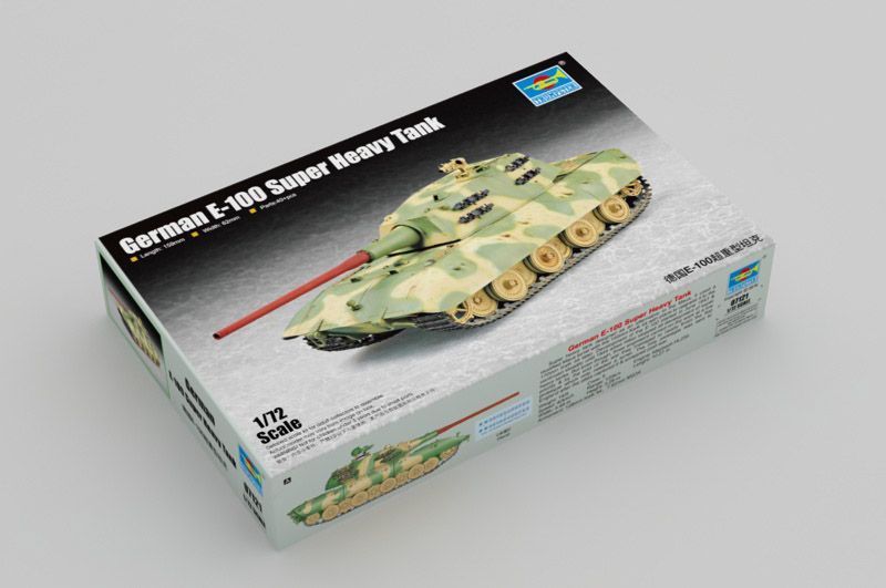Збірна модель 1/72 німецький надважкий танк Е-100 Ausf B (гіпотетичний) (German E-100 Super Heavy Tank) Trumpeter 07121 TR07121 фото