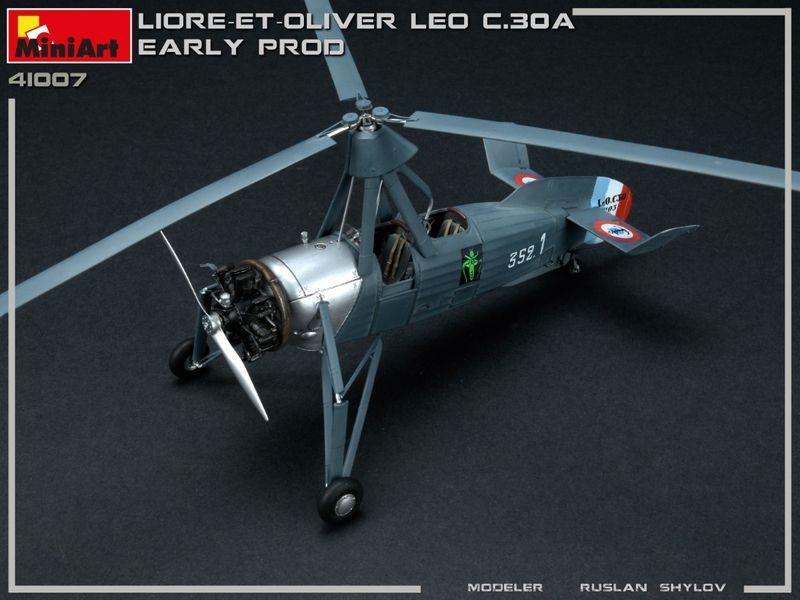 Французький гірокоптер 1/35 Liore-et-Oliver LeO C.30A Early MiniArt 41007 , збірна модель Сіевра Мініарт MA41007 фото