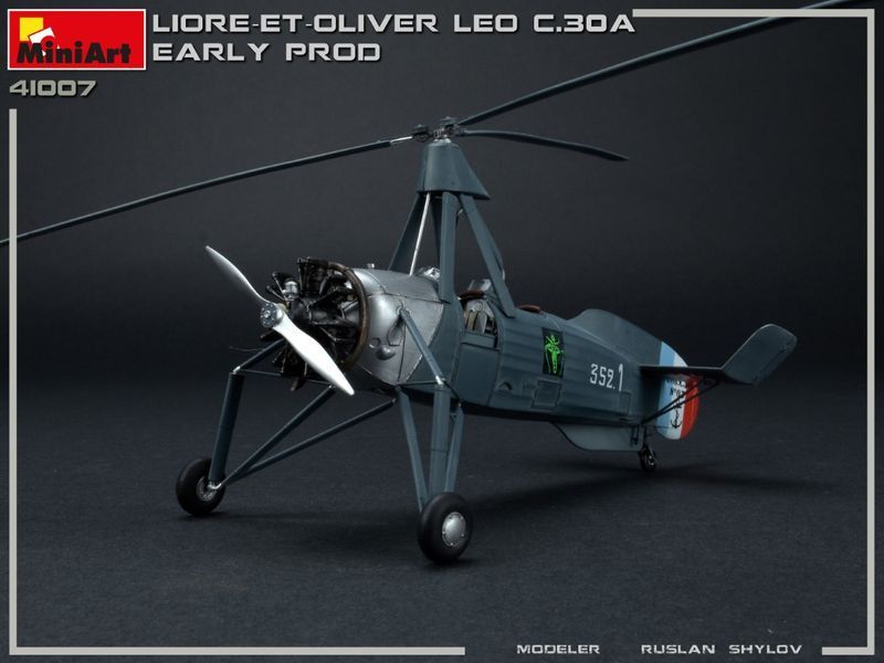 Французький гірокоптер 1/35 Liore-et-Oliver LeO C.30A Early MiniArt 41007 , збірна модель Сіевра Мініарт MA41007 фото