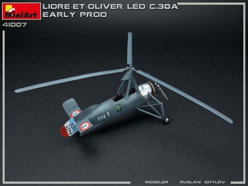 Французький гірокоптер 1/35 Liore-et-Oliver LeO C.30A Early MiniArt 41007 , збірна модель Сіевра Мініарт MA41007 фото