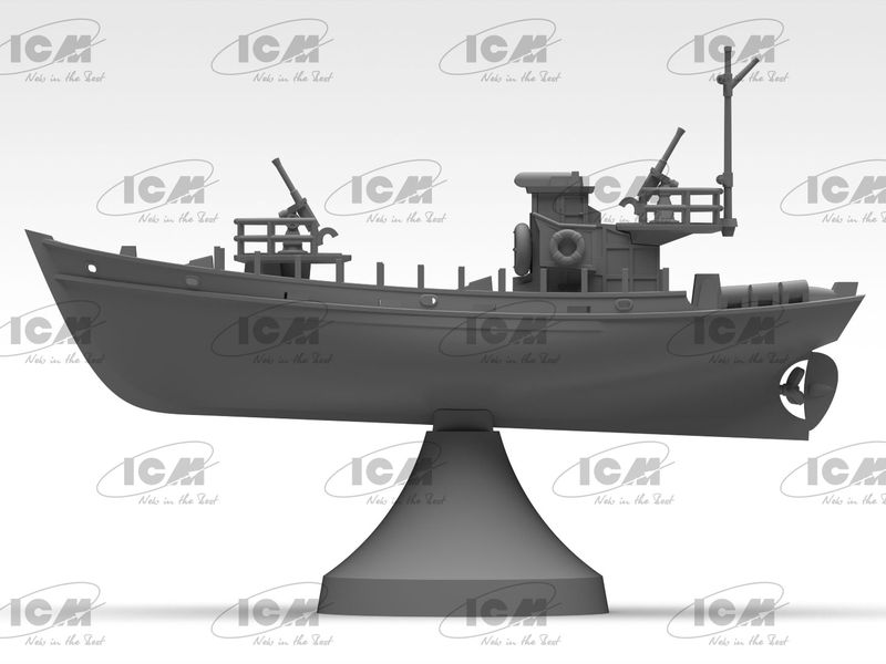 Сборная модель ICM - KFK Kriegsfischkutter, немецкий многоцелевой катер 2 СВ (S.018) ICMS018 фото