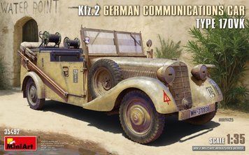 Немецкий автомобиль связи 1/35 Kfz.2 Type 170VK Radio MiniArt 35492 , сборная модель автомобиль Кфц Миниарт MA35492 фото