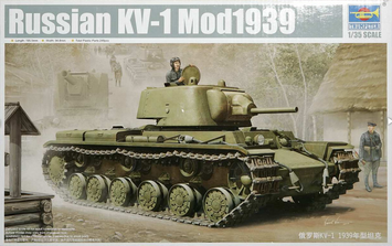 Совесткий тяжелый танк 1/35 КВ-1 мод. 1939 Trumpeter 01561 , сборная модель танк Трумпетер TR01561 фото