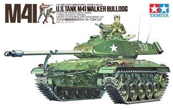 Американский лёгкий танк 1/35 М41 Уокер Бульдог (U.S. Tank M41 Walker Bulldog) Tamiya 35055, сборная модель TAM35055 фото
