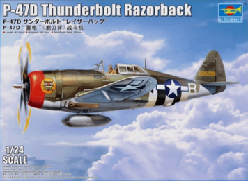 Американский истребитель 1/24 P-47D Thunderbolt Razorback Trumpeter 02427 , сборная модель Трумпетер TR02427 фото