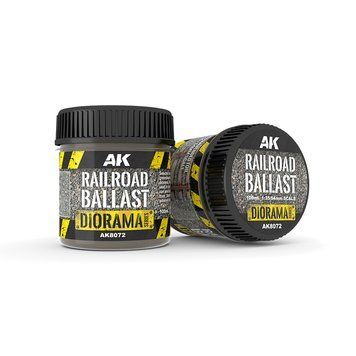 Текстура Diorama Series Гравій - Залізничний баласт - Дорожні роботи - Імітація покриття (Railroad Ballast) 100 мл AK-Interactive AK8072 AK8072 фото