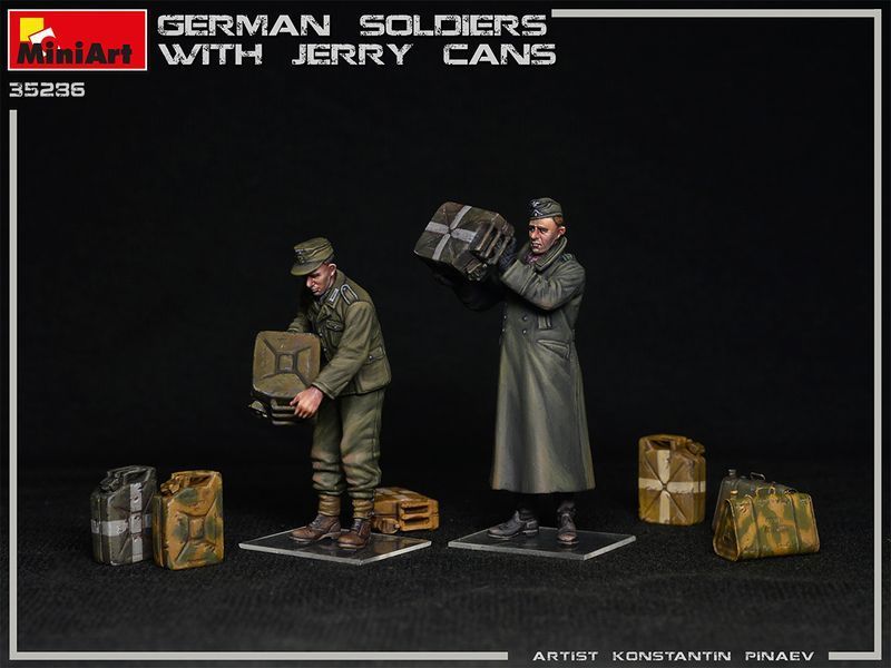 Немецкая пехота с канистрами 1/35 MiniArt 35286 , сборная модель пехота с канистрами Миниарт MA35286 фото