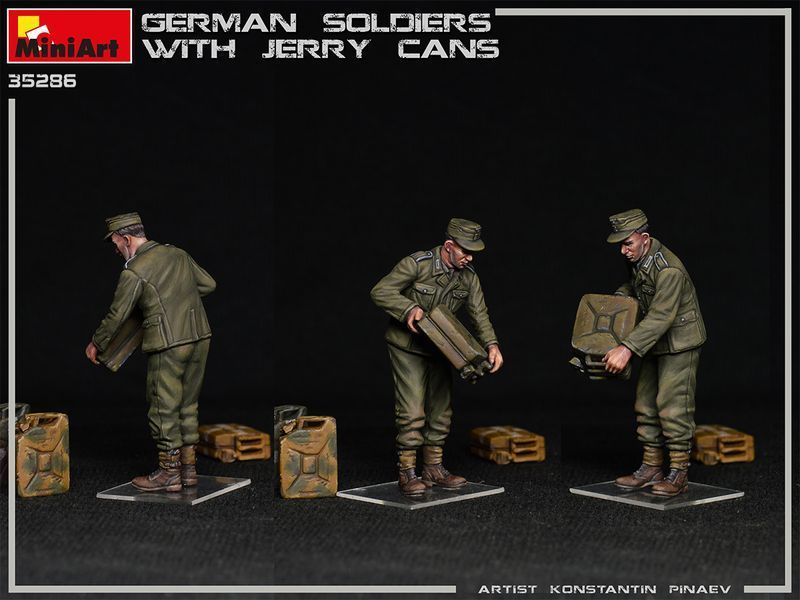 Немецкая пехота с канистрами 1/35 MiniArt 35286 , сборная модель пехота с канистрами Миниарт MA35286 фото