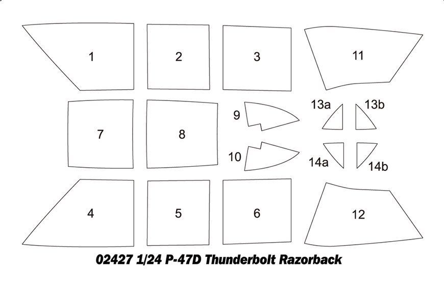 Американский истребитель 1/24 P-47D Thunderbolt Razorback Trumpeter 02427 , сборная модель Трумпетер TR02427 фото